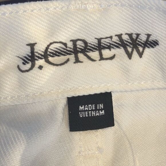 J Crew Sailor mid-rise relaxed‎ demi-boot jean in white Womens Size 31 White - Picture 8 of 12